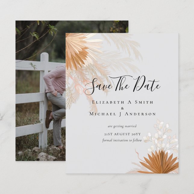 Papier BUDGET Photo Dates d'enregistrement PAMPAS Grass T (Devant / Derrière)