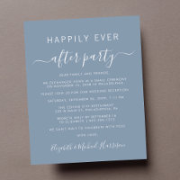Budget Photo Dusty Blue Wedding Invitation de réce