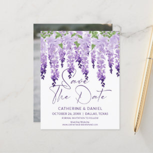 Papier Budget Photo Enregistrer La Date Mariage Wisteria