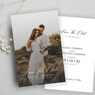 Papier Budget photo mariage moderne élégant enregistrer l