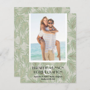 Papier Budget Photo Mariage Tropical Enregistrer La Date