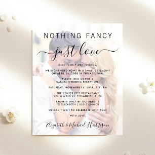Papier Budget Photo Overlay Mariage Réception Invitation