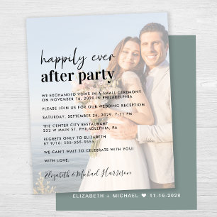 Papier Budget Photo Overlay Mariage Réception Invitation