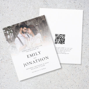 Papier Budget Photo Overlay QR Code Mariage Enregistrer L