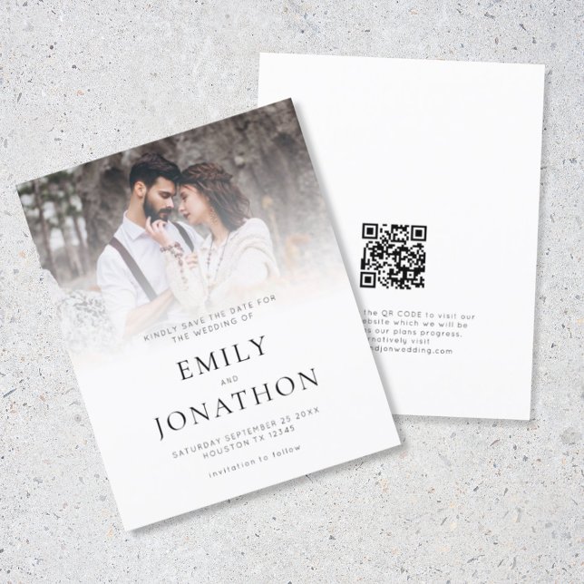 Papier Budget Photo Overlay QR Code Mariage Enregistrer L (Créateur téléchargé)