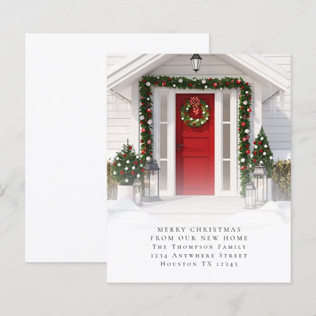 Papier BUDGET Photo personnalisée Joyeux Noël Nouveau Acc (Devant / Derrière)