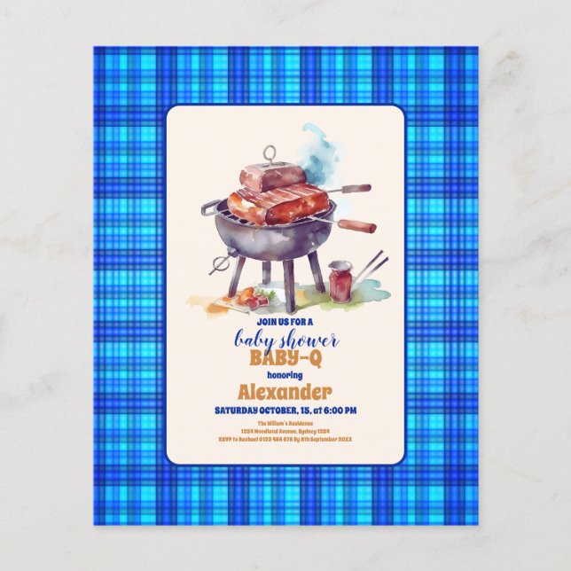 Papier Budget Picnic Cloth Baby Q Baby shower (Devant)