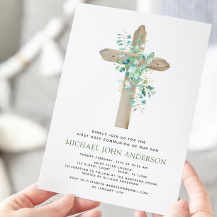 Papier Budget Première Communion sacrée Eucalyptus Invita