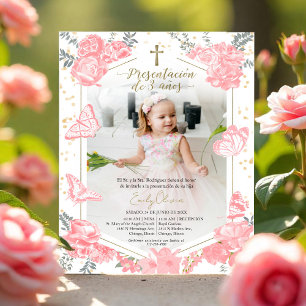 Papier Budget Presentación 3 años Photo Invitation