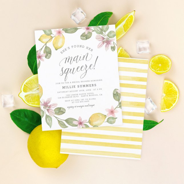 Papier Budget principal Squeeze Lemon Wreath Fête des mar (Créateur téléchargé)