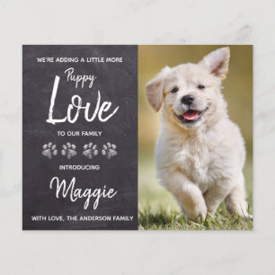 Papier Budget Puppy Love New Pet Dog Faire-part