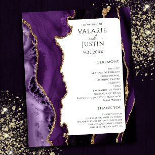 Papier Budget Purple Agate Gold Parties scintillant progr