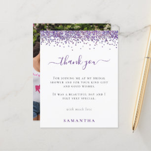 Papier Budget Purple Parties scintillant photo Fête des m