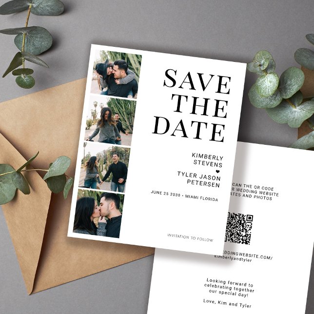 Papier Budget QR CODE mariage multi photo enregistrer la  (Créateur téléchargé)