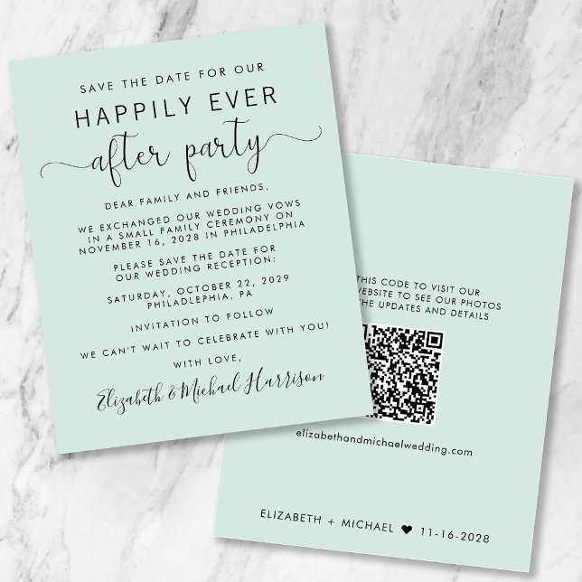 Papier Budget QR Code Mariage Réception Enregistrer la da (Créateur téléchargé)