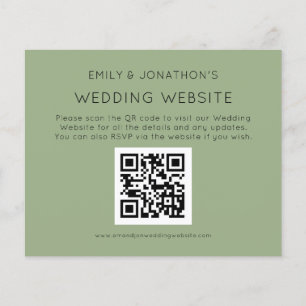 Papier Budget QR Code Mariage Site Web Sage Encl