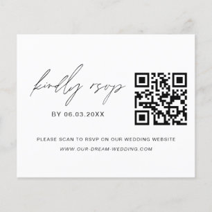 Papier Budget QR Code RSVP Mariage