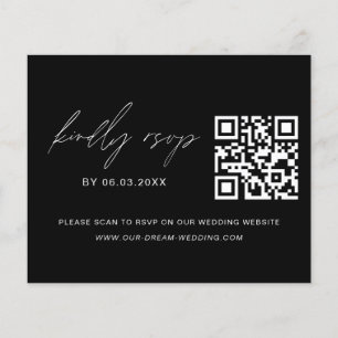 Papier Budget QR Code RSVP Mariage