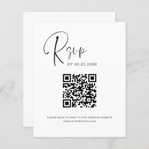 Papier Budget QR Code RSVP Mariage