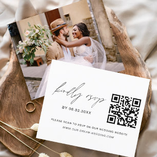Papier Budget QR Code RSVP Mariage photo