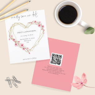 Papier Budget QR code Sakura Cherry Blossom Enregistrer l