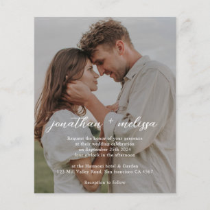 Papier BUDGET QR Code Tout en un élégant Mariage élégant