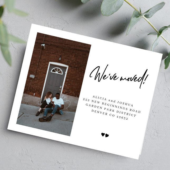 Papier Budget que nous avons déplacé faire-part de déplac (Créateur téléchargé)