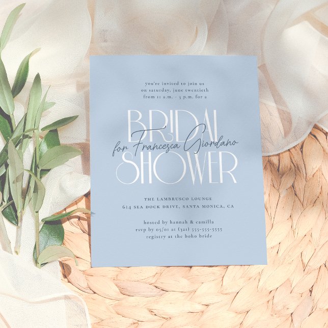 Papier Budget Quelque chose de bleu Fête des mariées flor (Créateur téléchargé)