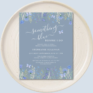 Papier Budget Quelque chose Fête des mariées bleue Invita