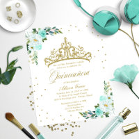 Budget Quinceanera Invitation Bilingue Tiara