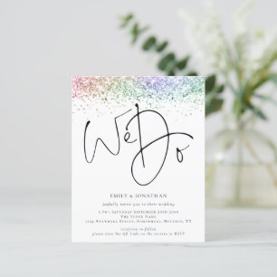 Papier Budget Rainbow Parties scintillant Nous faisons QR