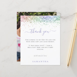 Papier Budget Rainbow Parties scintillant Photo Hen Do Me