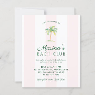 Papier BUDGET Rayures Roses Plage Bach Club Enterrement d