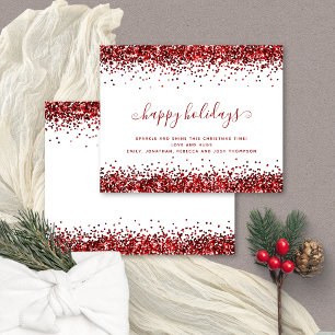 Papier Budget Red Parties scintillant Frontières Joyeux j