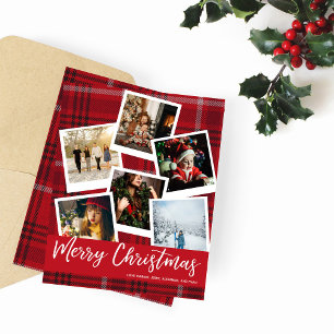 Papier Budget Red Plaid Instantané Multi Photo Noël