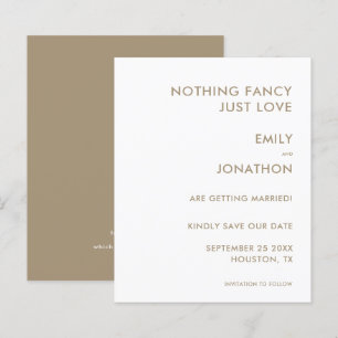 Papier Budget Rien de fantaisie Juste aimer QR Gold Date