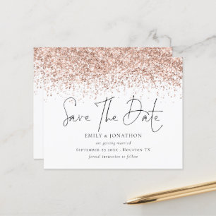 Papier Budget Rose Gold Parties scintillant Mariage Enreg