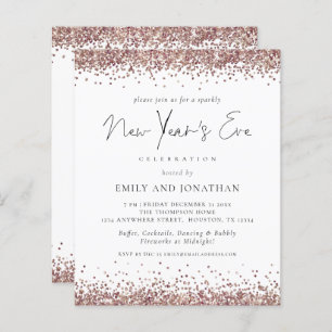 Papier Budget Rose Gold Parties scintillant Nouvel An Eve