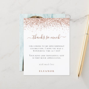 Papier Budget Rose Gold Parties scintillant photo Sweet 1