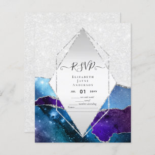 Papier Budget RSVP AGATE PARTIES SCINTILLANT