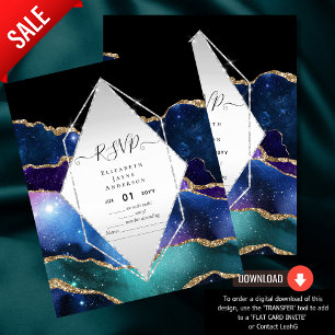 Papier Budget RSVP AGATE PARTIES SCINTILLANT