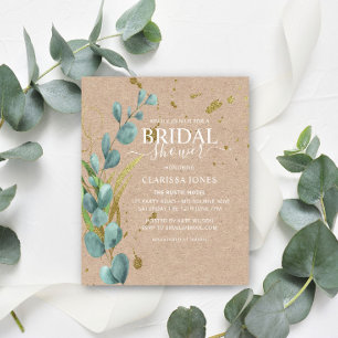 Papier BUDGET Russe Eucalyptus Kraft Fête des mariées