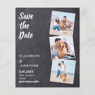 Papier Budget Rustic Chalkboard 3 Photo Enregistrer la da