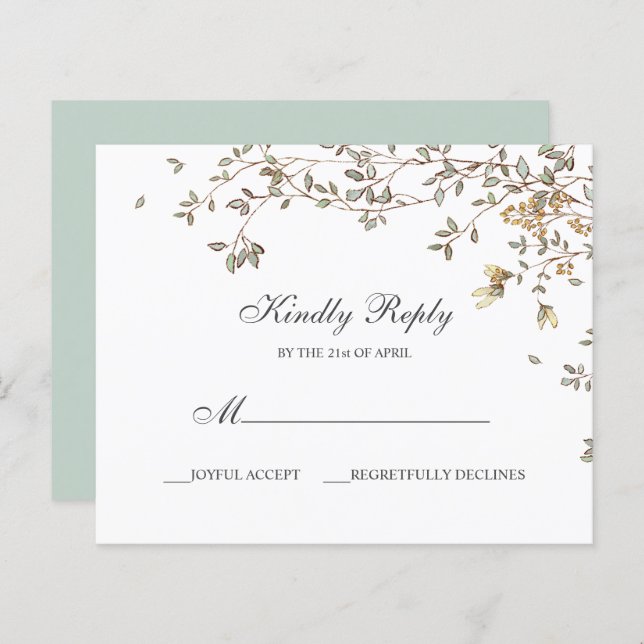 Papier BUDGET Rustique Été Printemps Jardin Réponse (Devant / Derrière)