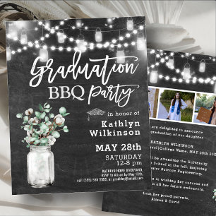 Papier BUDGET Rustique Eucalyptus Photo GRAD BBQ Invitati