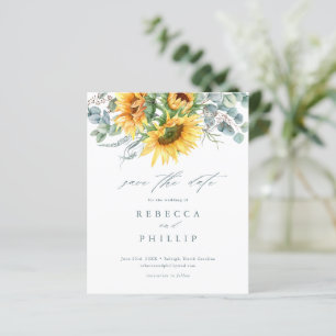 Papier Budget Rustique Faire-Part de Mariage Sunflower Sa