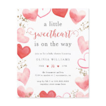 Budget Saint-Valentin Baby shower des coeurs amour