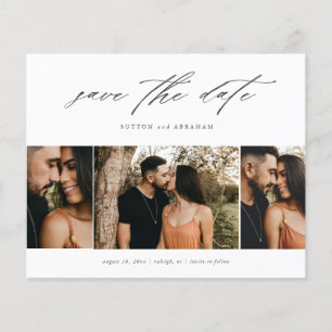 Papier Budget Script 3 Photo Save the Date