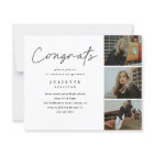 Budget Script 4 Photo Graduation Party Invitation