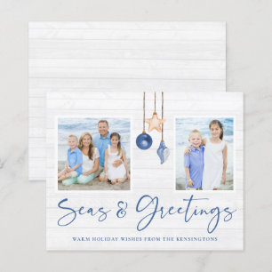 Papier Budget Seas et salutations Beach Wood Holiday Phot